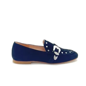 “Matilde” Mocassino in Camoscio Nero