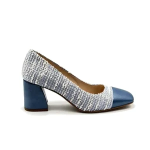 “Carla” Decollete in Tessuto Cielo