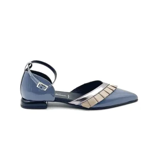 “Mati” Ballerina in Vernice Cielo