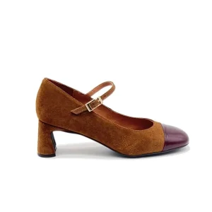 “Dampun” Mary Jane in Camoscio Tabacco