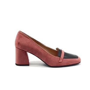 “Claudia” Decollete in Camoscio Rosa