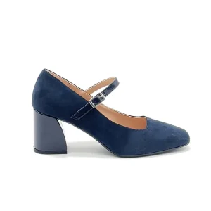 “Diana” Mary Jane in Camoscio Blu Navy