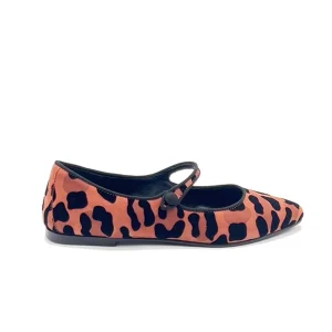 “Adele” Ballerina in Camoscio Arancio