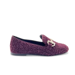 “Teddy” Mocassino in Teddy Bordeaux