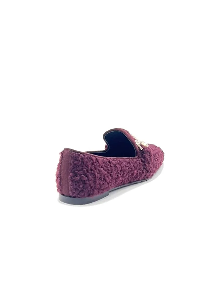 “Teddy” Mocassino in Teddy Bordeaux - immagine 5