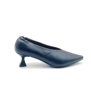 “Antonia” Decollete in Nappa Blu Navy