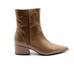 “Gabriella” Tronchetto in Vernice Beige