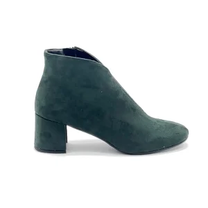 “Elisa” Tronchetto in Camoscio Verde Bottiglia