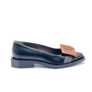 “Bonnie” Decollete in Nappa Nera