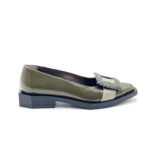 “Bonnie” Decollete in Vernice Verde