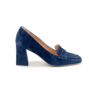 “Benedetta” Decollete in Camoscio Blu Navy