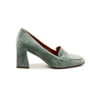 “Benedetta” Decollete in Camoscio Salvia