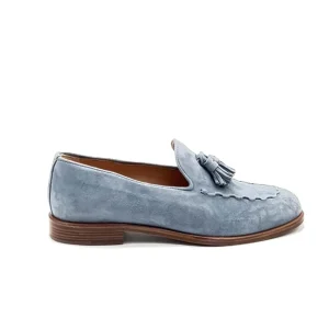 “Penny” Mocassino in Camoscio Cielo