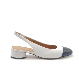 “Costanza” Slingback in Nappa Bianca