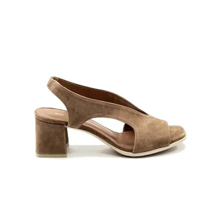 “Alba” Sandalo in Camoscio Sabbia