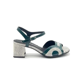 “Ida” Sandalo in Vernice Petrolio