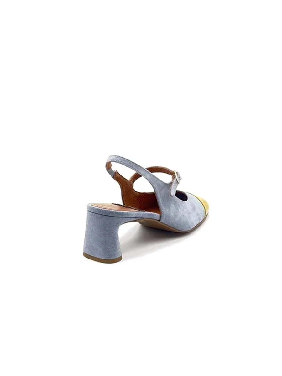 “Dapun” Slingback in Camoscio Cielo - immagine 5