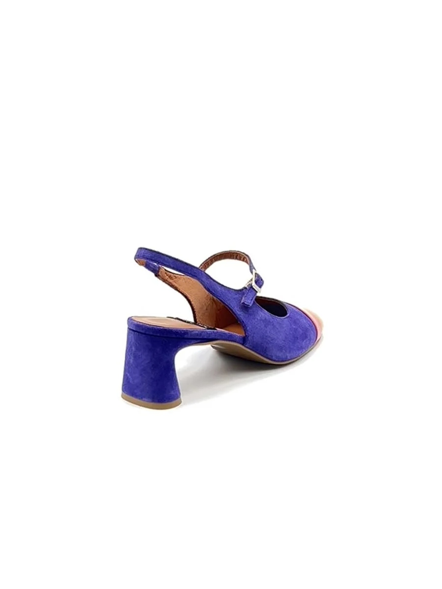 “Dapun” Slingback in Camoscio Viola - immagine 5