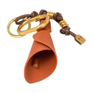 Charm a forma di calla in pelle e metallo spice