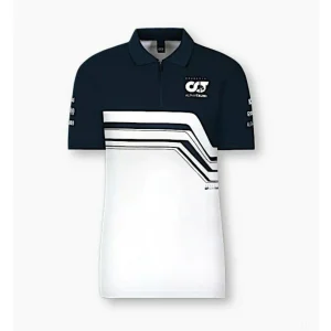 Scuderia Alpha Tauri, Donne, Squadra t-shirt collo camicia, Bianco 2022