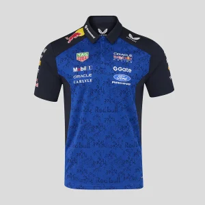 Red Bull polo, team, blu