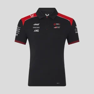 Haas F1 polo, team, nero