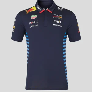 Red Bull Maglietta collo camicia, Castore, squadra, blu, 2024
