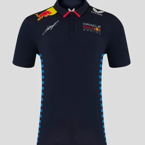 Red Bull Maglietta collo camicia, Castore, Sergio Pérez, blu, 2024