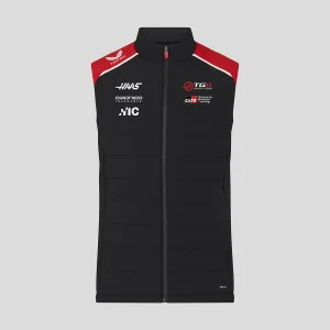 Haas F1 gilet, team, nero