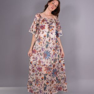 ABITO LUNGO MANICHE CAMPANA