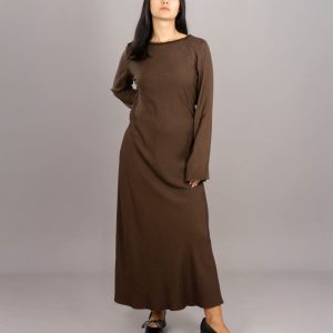 Abito Sirena Manica Lunga in Casablanca