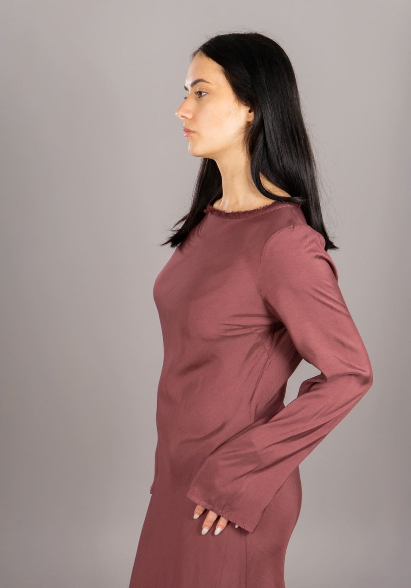 Abito Sirena Manica Lunga in Casablanca - immagine 6