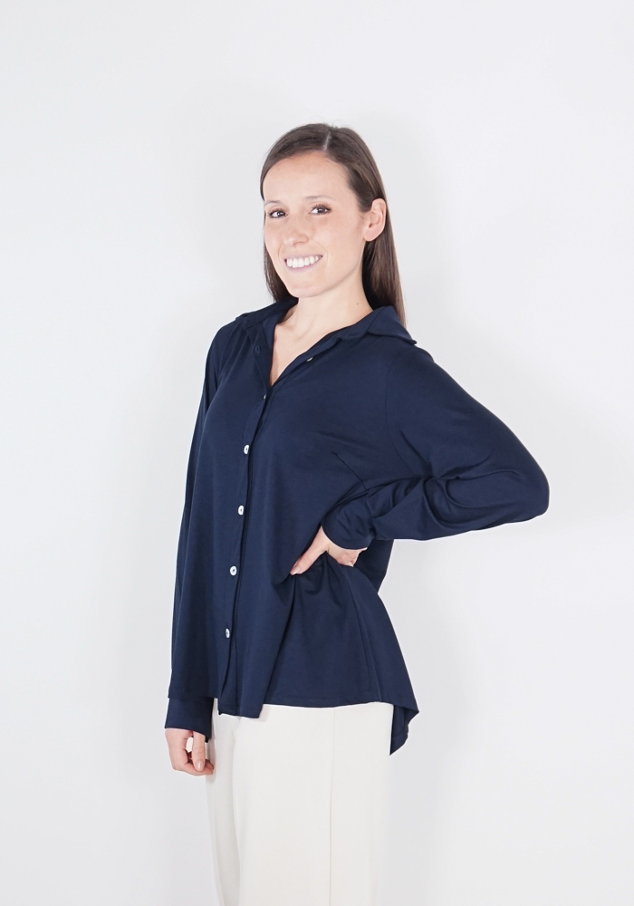CAMICIA OVERSIZE IN VISCOSA