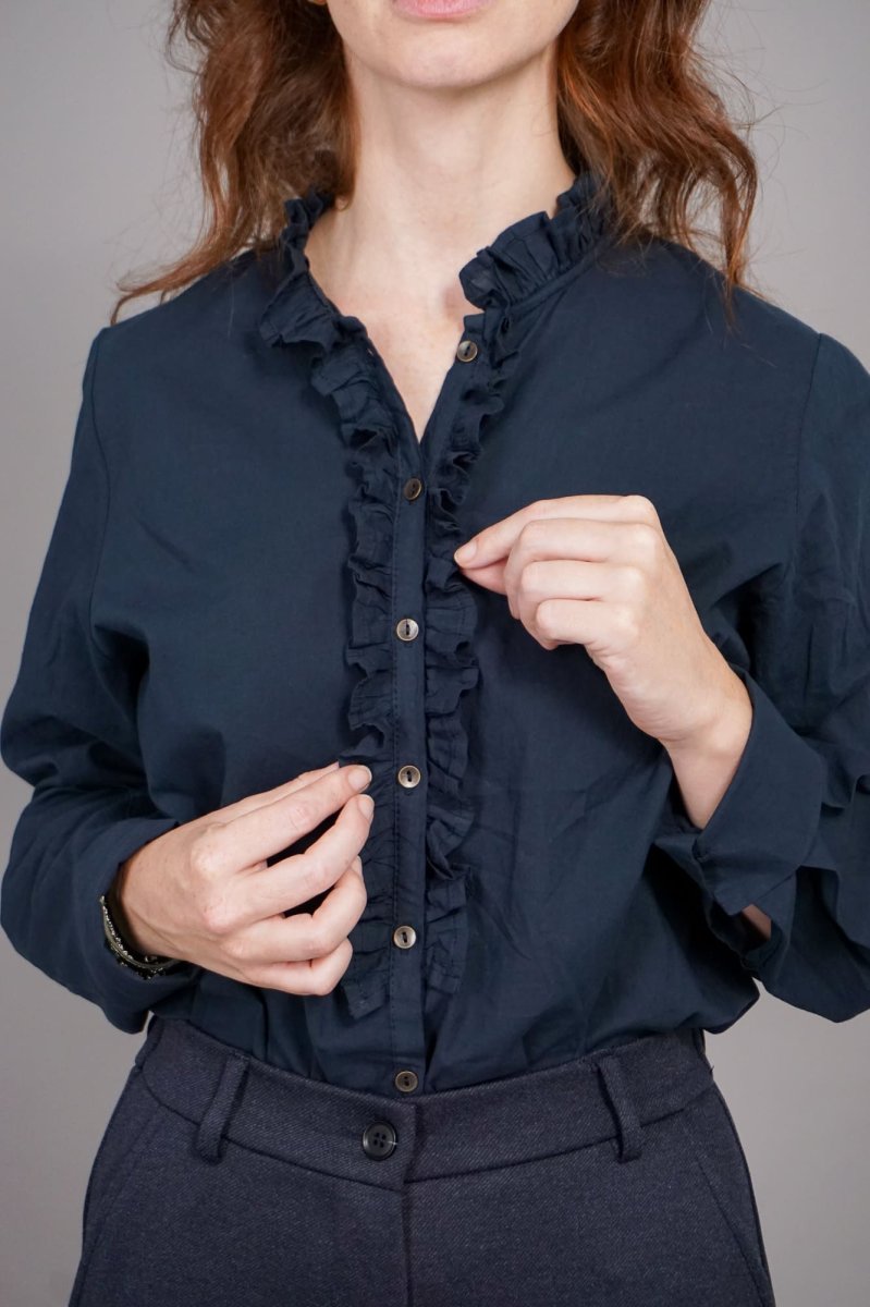 CAMICIA ROUGE IN GARZA DI COTONE - immagine 6