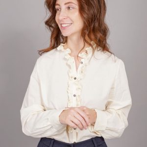 CAMICIA ROUGE IN GARZA DI COTONE