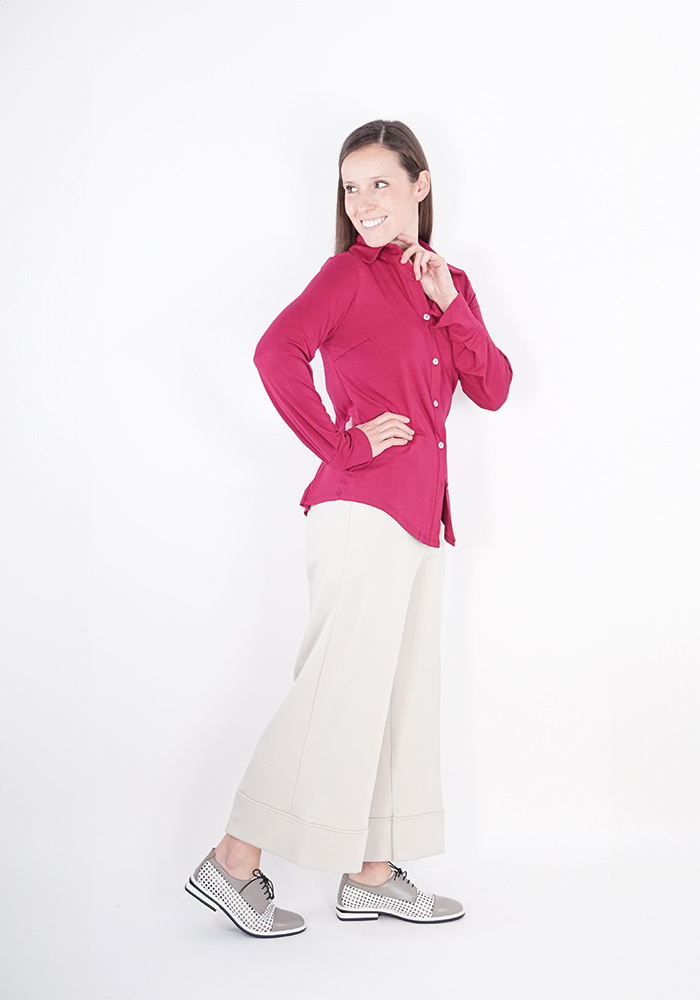 CAMICIA SLIM IN VISCOSA - immagine 6