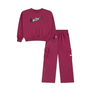 Completo sportivo felpa e pantalone cargo Bambina Nike