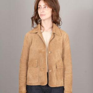 GIACCA TRAPEZIO SCAMOSCIATA