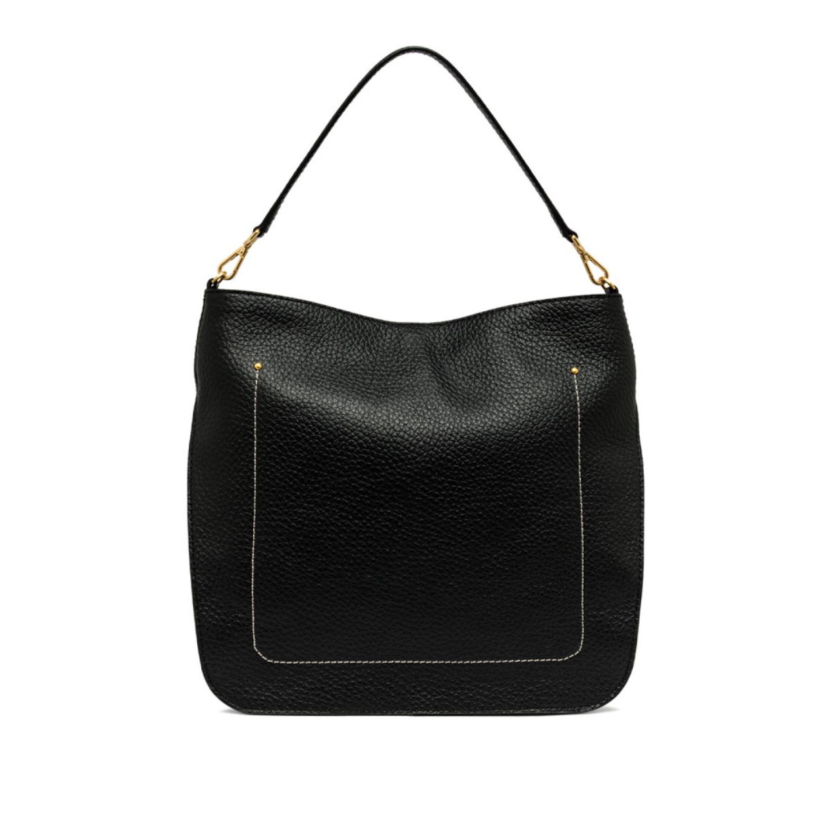 Borsa Olga in pelle a grana maxi nero - immagine 7