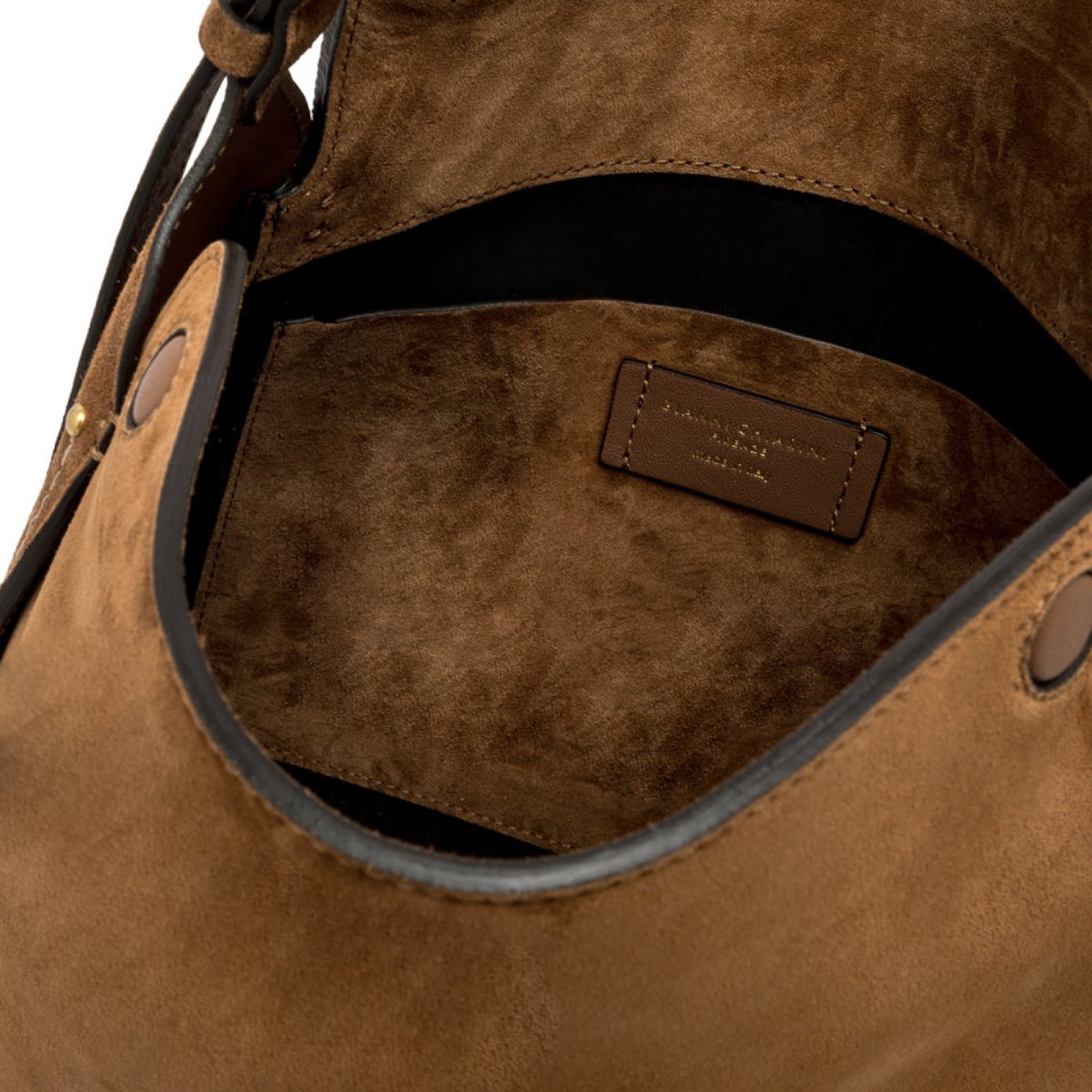 Borsa Penelope in pelle scamosciata cognac - immagine 7