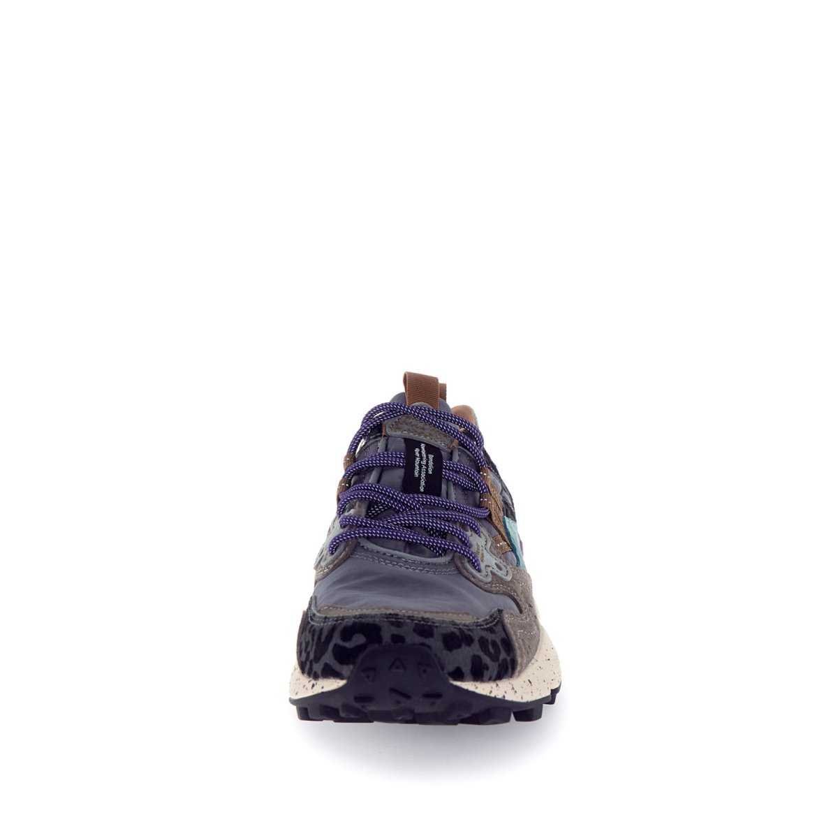 Sneakers Yamano grigio maculato, nero e petrolio - immagine 6