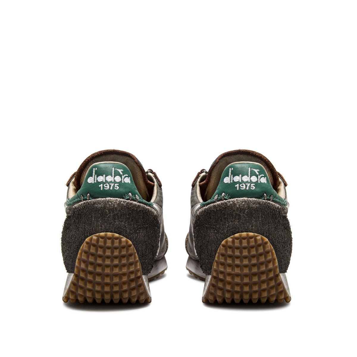 Sneakers Heritage Equipe in suede fango e canvas stonewash marrone - immagine 5