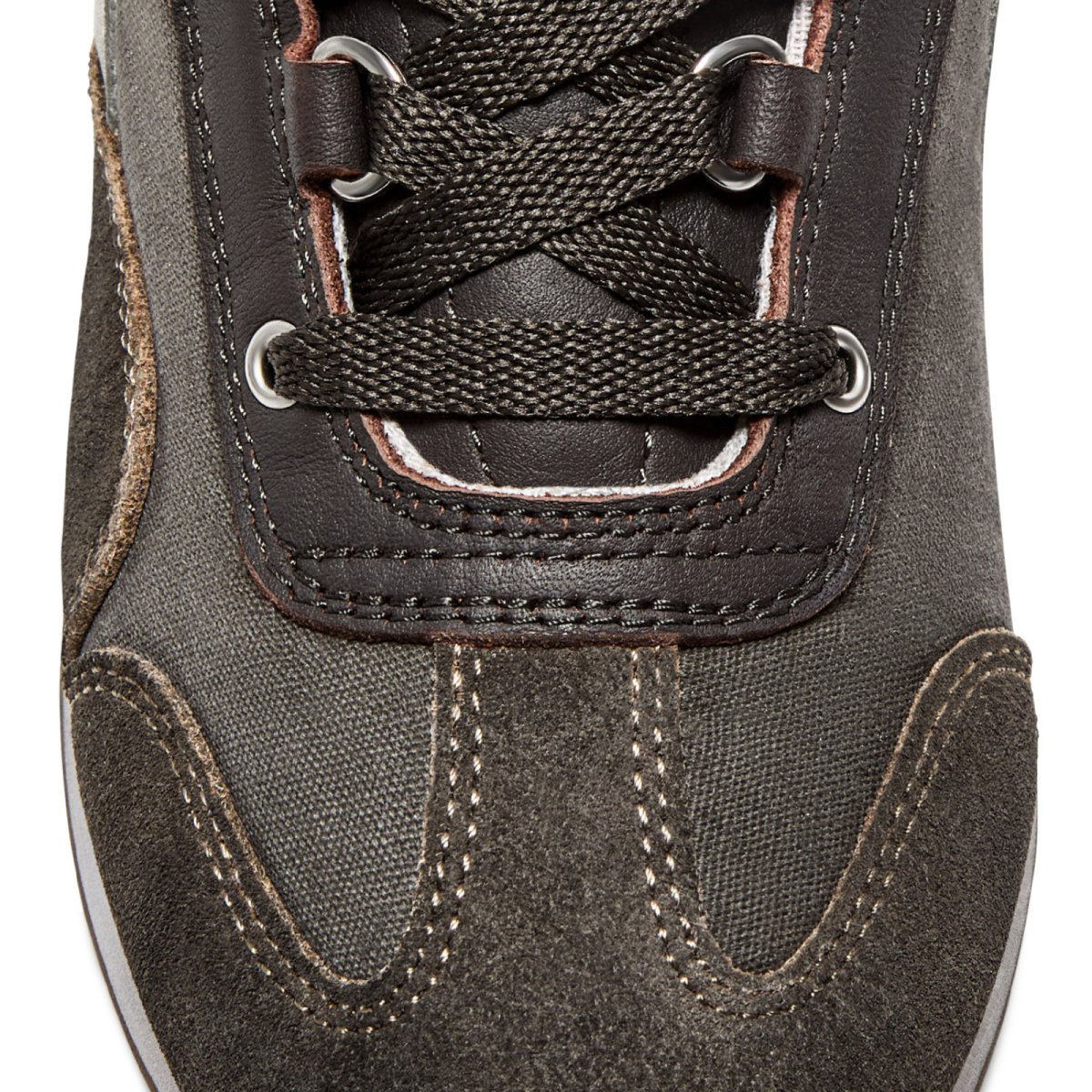 Sneakers Heritage Equipe in suede fango e canvas stonewash marrone - immagine 7