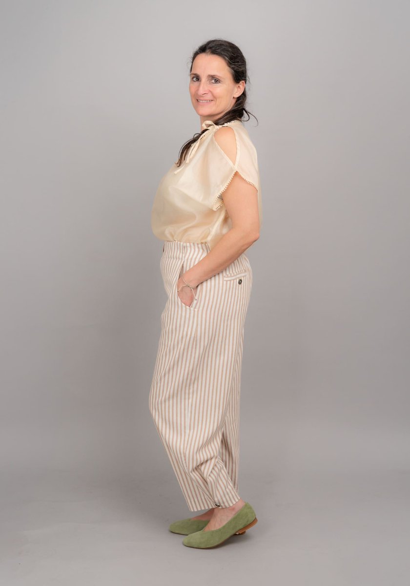 PANTALONE BAGGY BOTTONCINO - immagine 8