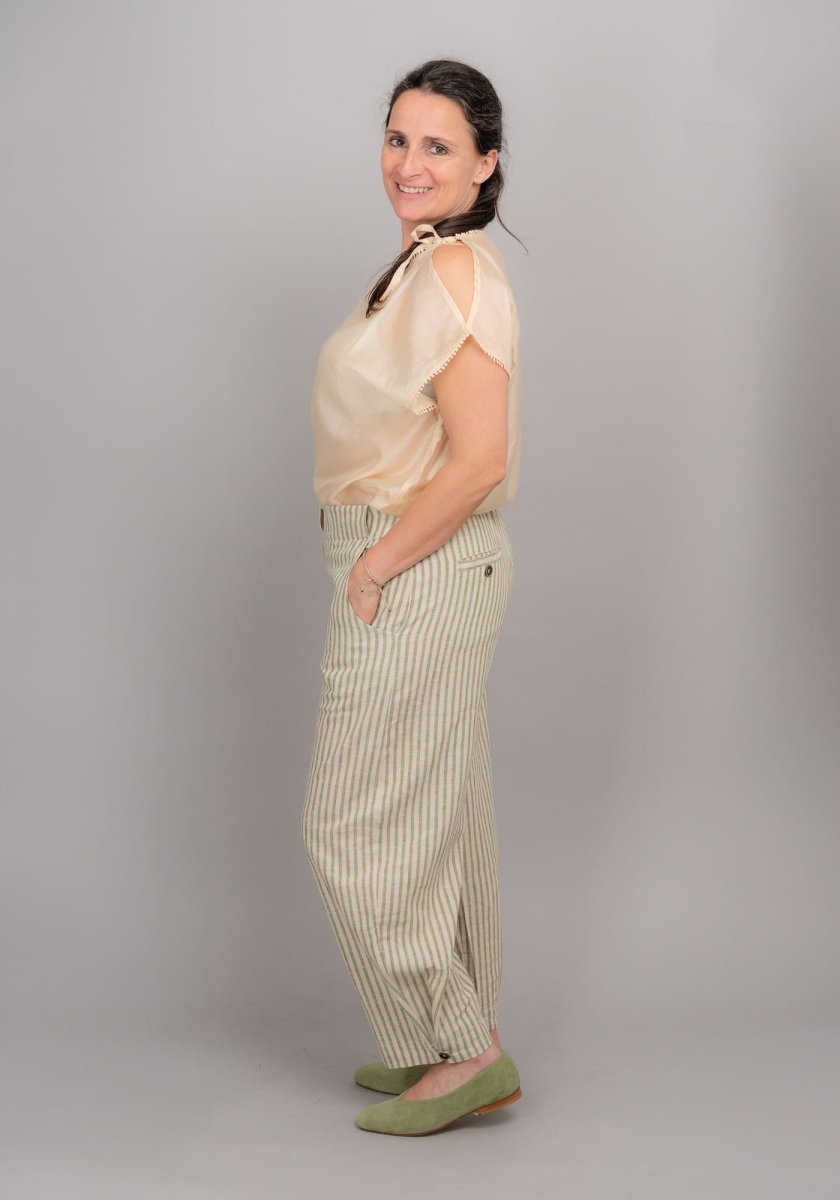 PANTALONE BAGGY BOTTONCINO - immagine 3