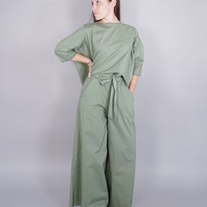 PANTALONE PALAZZO IN COTONE