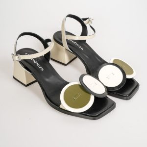 SANDALI CON TACCO CERCHI