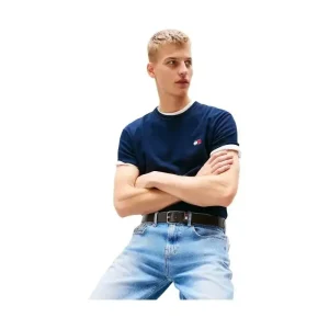 T-shirt con distintivo Tommy tono su tono Uomo Tommy Hilfiger Jeans
