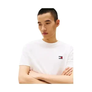 T-shirt con distintivo Tommy tono su tono Uomo Tommy Hilfiger Jeans