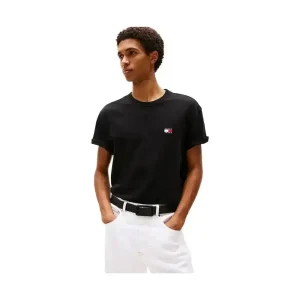 T-shirt con distintivo Tommy tono su tono Uomo Tommy Hilfiger Jeans